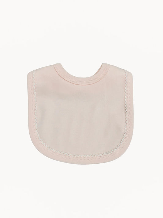 Picot Trimmed Bib:Pink