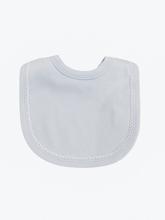 Picot Trimmed Bib:Blue