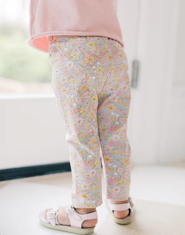 Blue Floral leggings