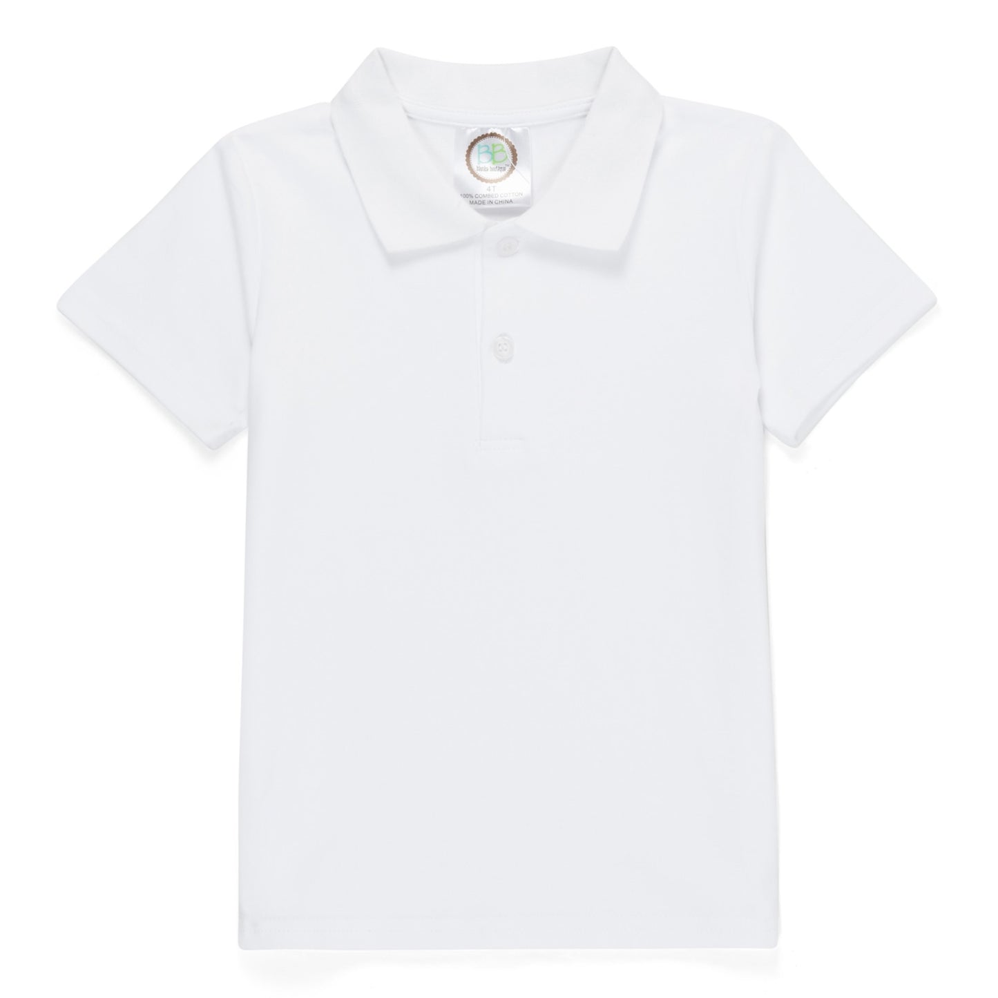 Boys White Collared Shirt