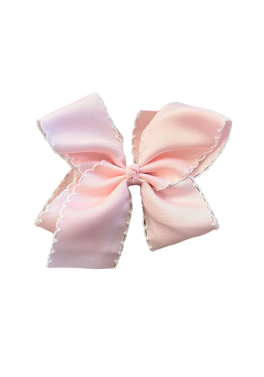 Large Clip In Bow: Pink