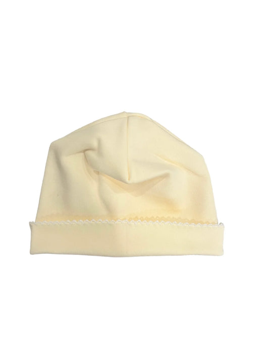 Picot Trimmed Hat: Yellow