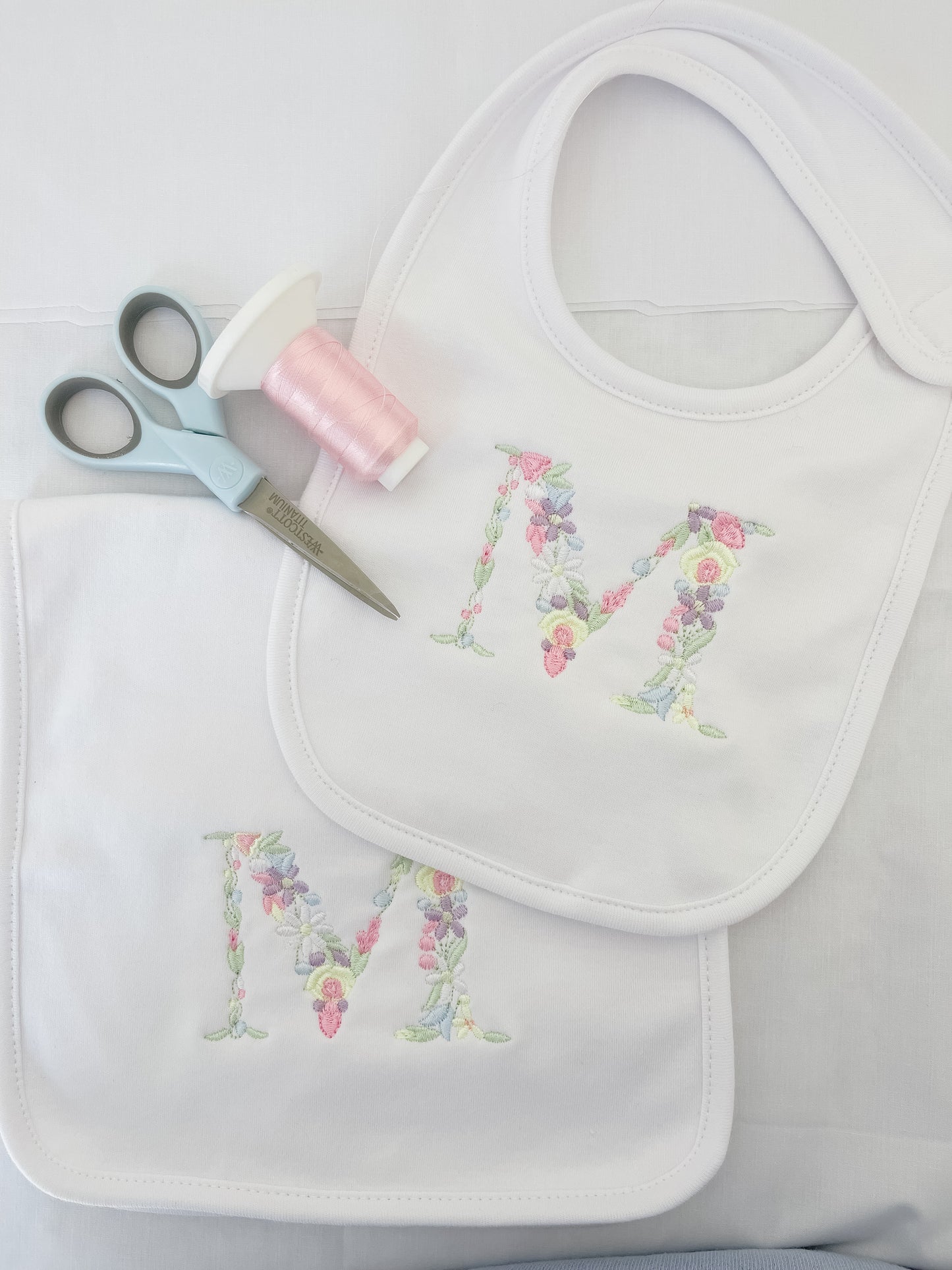 Burp Cloth and Bib Set