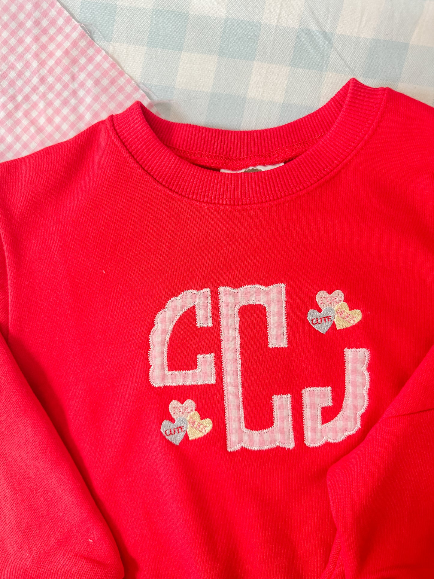 Applique Valentines Crewneck