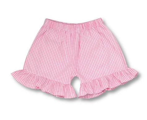 Gingham Ruffle Shorts