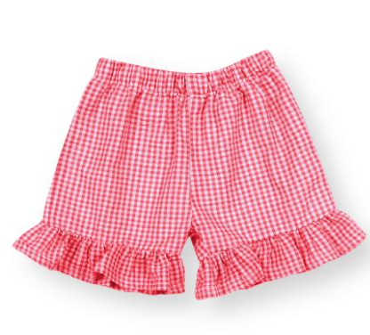 Gingham Ruffle Shorts