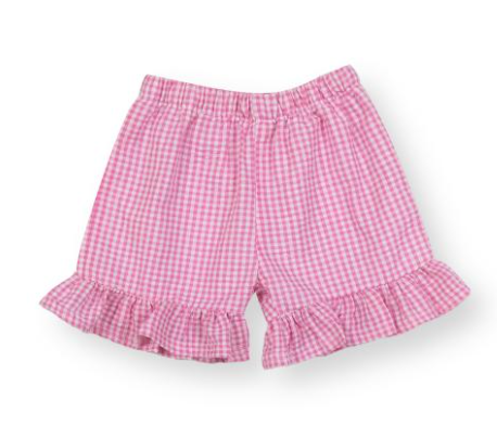 Gingham Ruffle Shorts