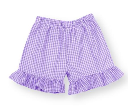 Gingham Ruffle Shorts