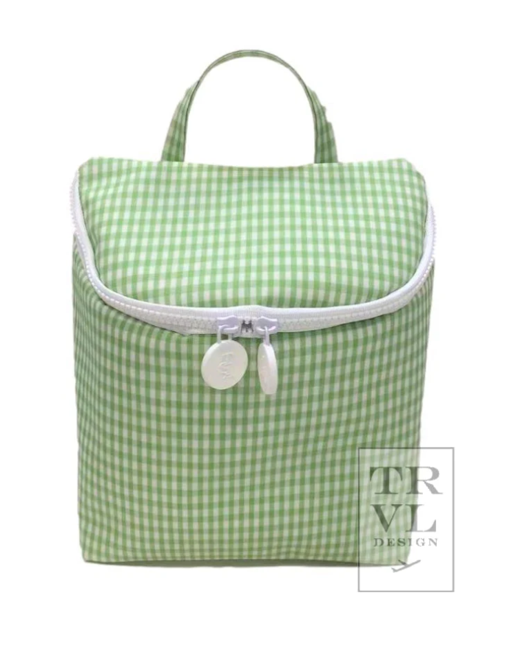 Lunch Tote: Green Gingham