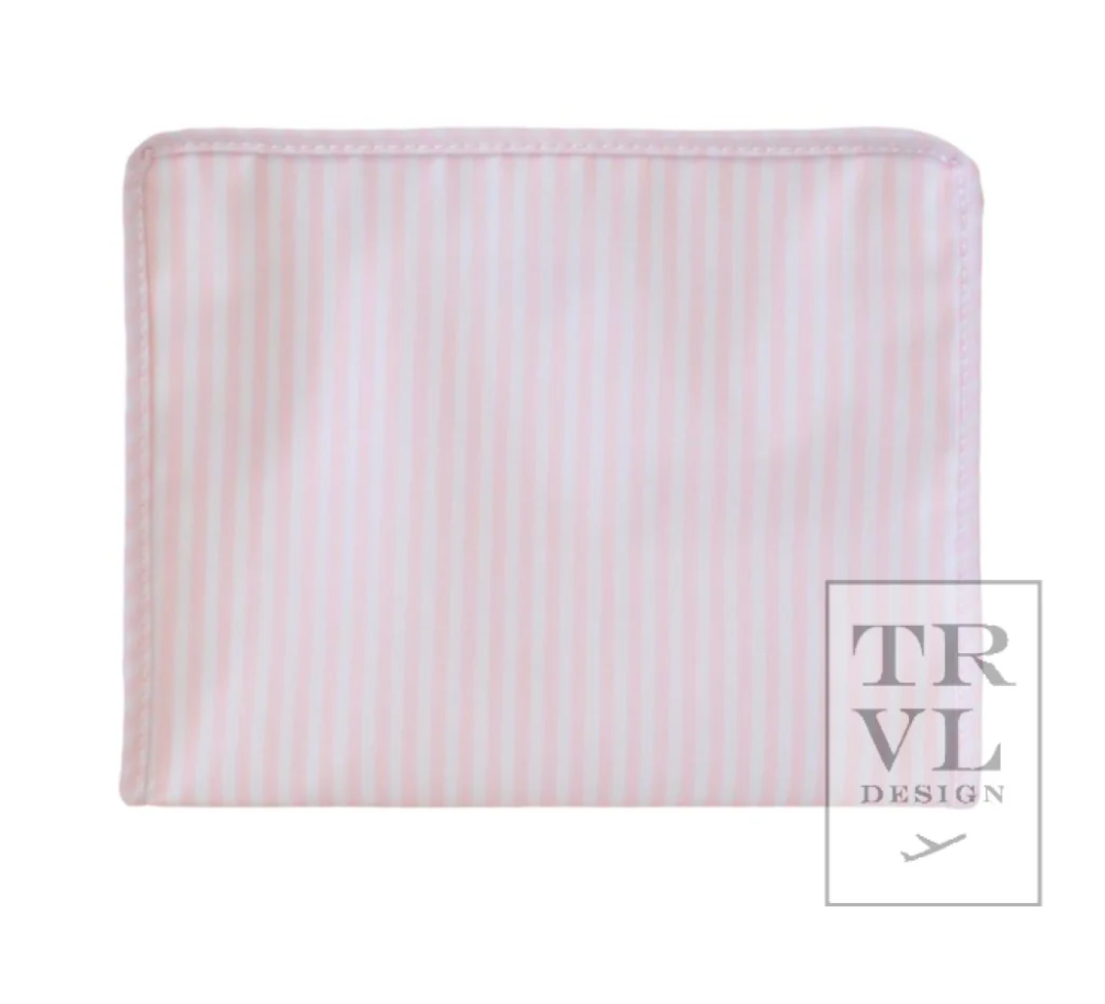 Roadie Pink and White Stripe- Large