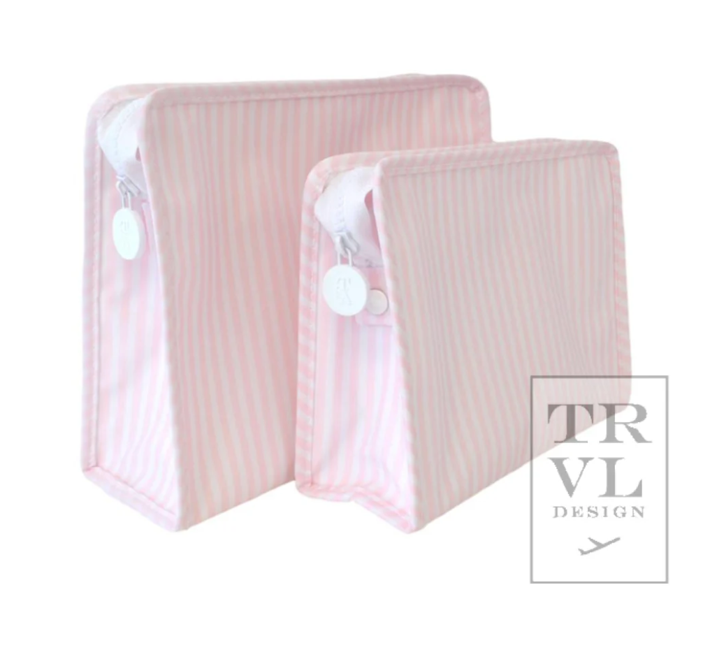 Roadie Pink and White Stripe- Large