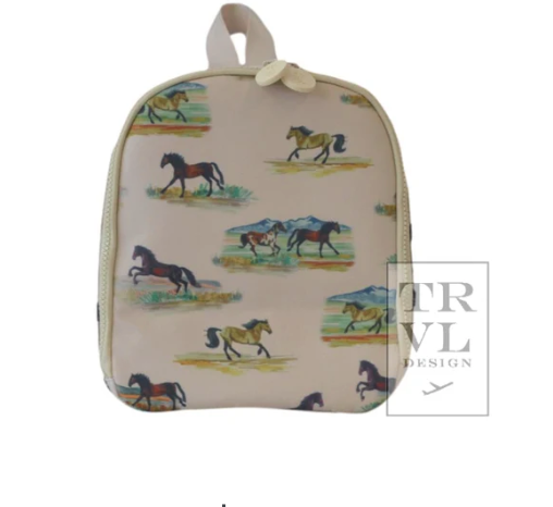 TAKE AWAY Lunch Tote/ Bottle Bag: Wild Horses