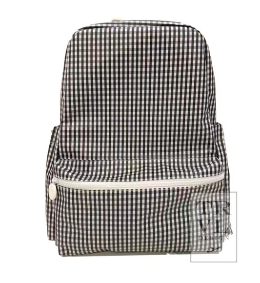 Backpack Black Gingham