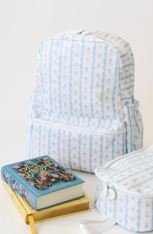 Backpack Blue Ribbon Floral