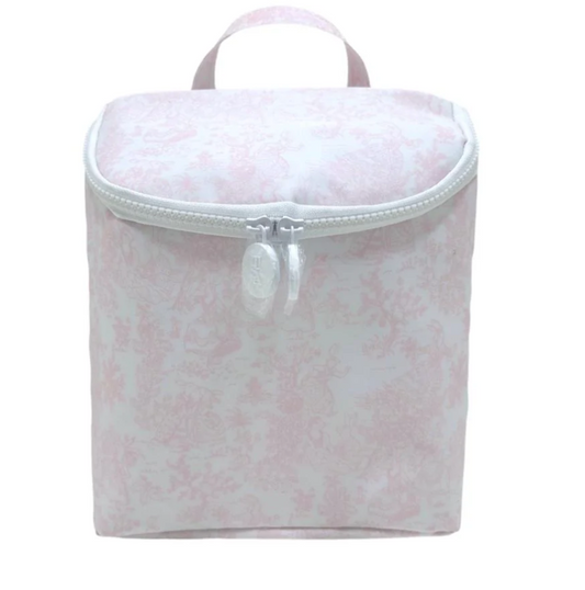 TAKE AWAY Lunch Tote/ Bottle Bag: Pink Toile