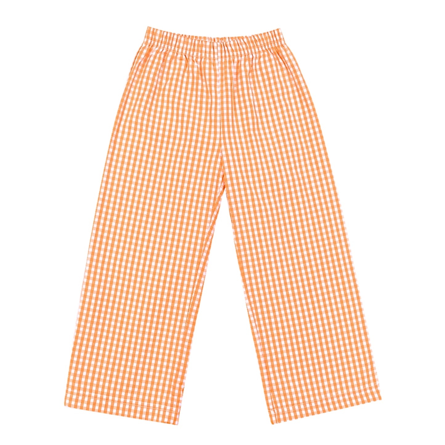 Boys Oragne Gingham Pants