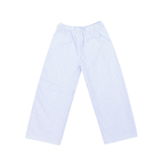 Boys Blue Windowpane  Pants