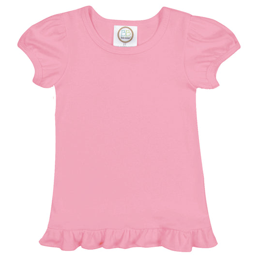 Ruffle Short Sleeve Tee