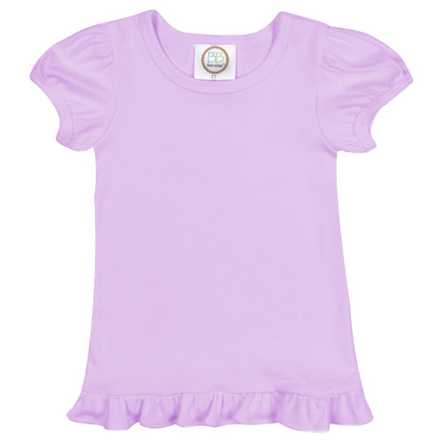 Purple Ruffle Tee Shirt